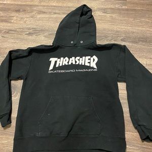 Black thrasher hoodie